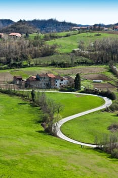 A beautiful Italian landscape, Ferrua Savoia, close to Turin - Piedmont - Italy