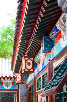 Detail of a courtyard house in Beijing, Qing dinasty. Every single piece of forniture follow feng shui rules.