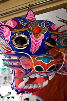 Beijing, hutong area close to Forbidden City. Handmade kite shop and laboratory
