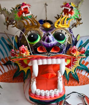 Beijing, hutong area close to Forbidden City. Handmade kite shop and laboratory