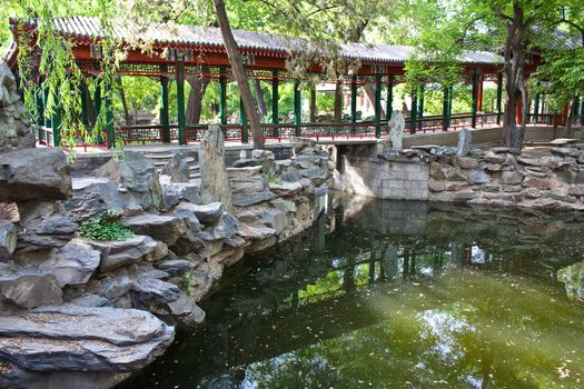 Detail in a residence of Qing Dynasty, close to Forbidden City, Beijing