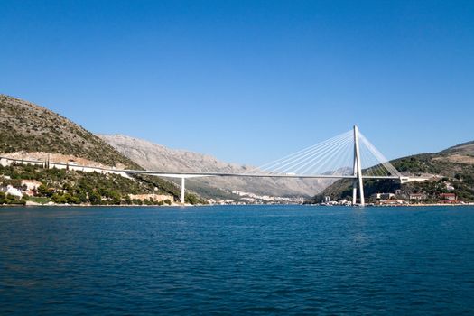 The Franjo Tudjman Bridge in Dubrovnik, Croatia