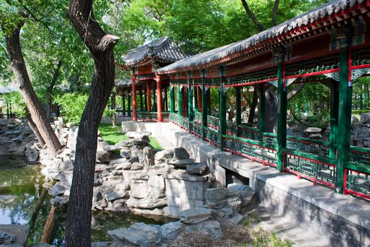 Detail in a residence of Qing Dynasty, close to Forbidden City, Beijing