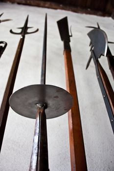 Detail of medieval weapon, north Italy, Piemonte,  XIV century