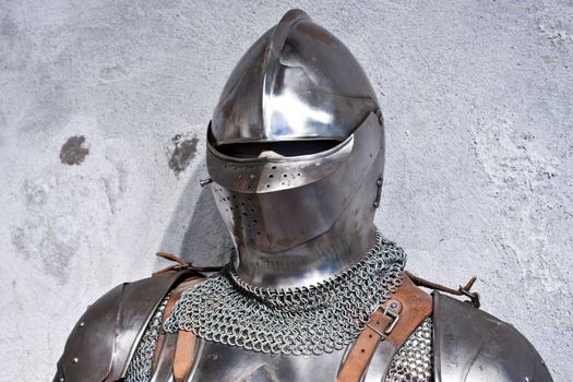 Detail of medieval armour, north Italy, Piemonte,  XIV century