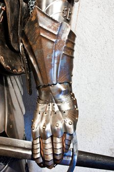 Detail of medieval armour, north Italy, Piemonte,  XIV century