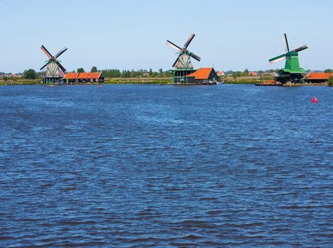 Mills in Holland, traditional and direct landmark of the country
