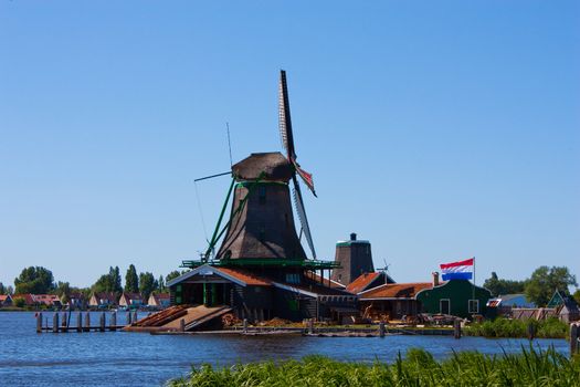 Mills in Holland, traditional and direct landmark of the country