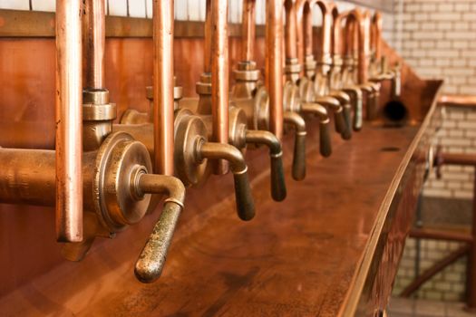 Interior of a traditional brewery in Amsterdam, Holland
