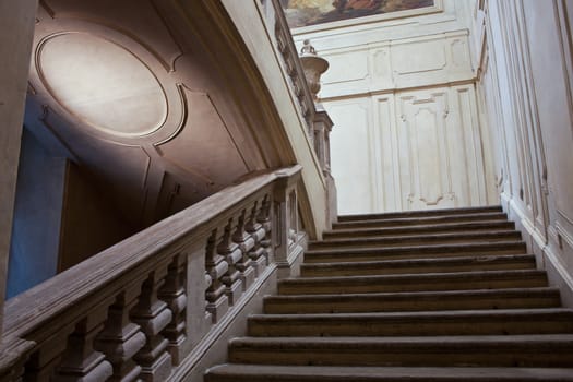 Interior of a baroque palace in Turin - Italy