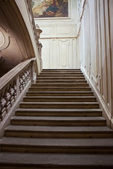 Interior of a baroque palace in Turin - Italy