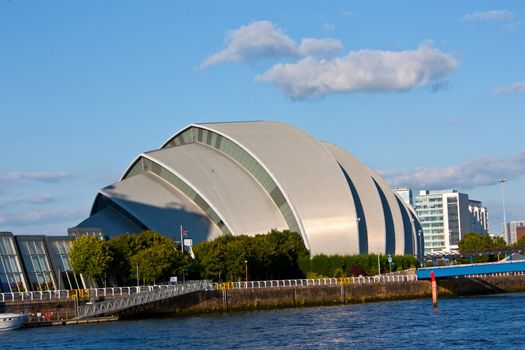 View of Glasgow Armadillo from the Science Center