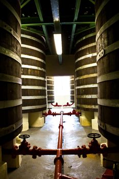 Detail of a whiskey distillery interiors, Sutherland, Scotland