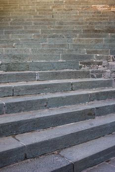 Sacra di San Michele Abbey, Italy; steps with more of 1000 years of memory