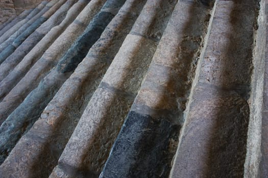 Sacra di San Michele Abbey, Italy; steps with more of 1000 years of memory