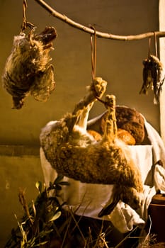 European medieval kitchen, Borgo Medioevale castle, Turin, Italy