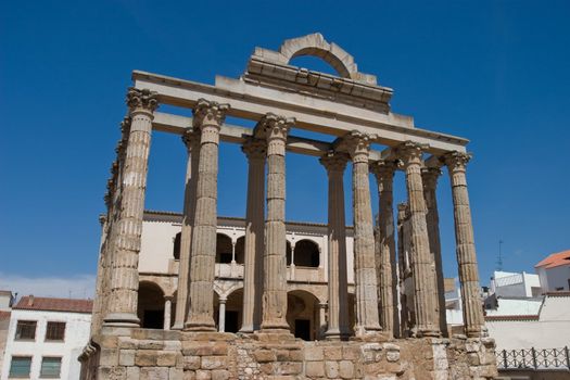 Diana's temple of ancient city of Emerita Augusta, capital of the province Romana of Lusitania