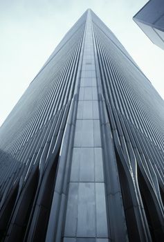 World Trade Center (WTC) in Lower Manhattan, New York City, destroyed in the September 11, 2001 terrorist attacks.