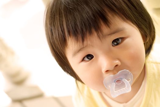 She is an asian baby and looked so beautiful.