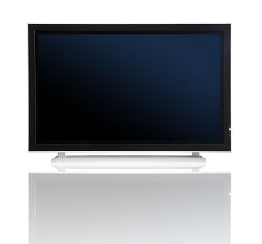 Plasma lcd tv on a white beackground