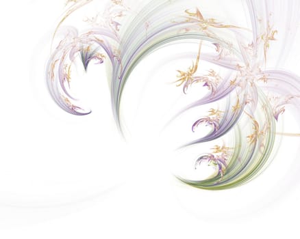 Abstract fractal background in light colors