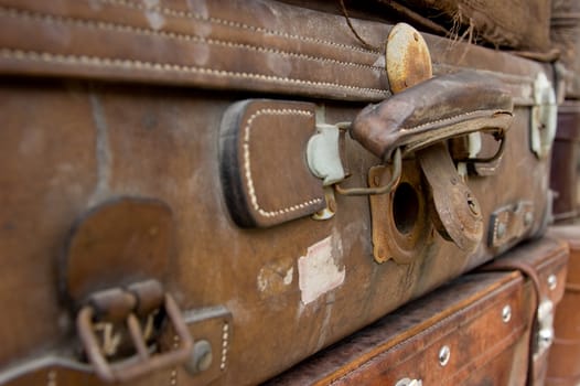 Brown Antique Suitcase