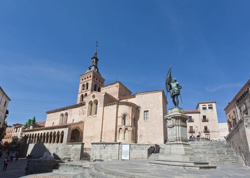 an ancient church in Segovia, World Heritage city, Spain