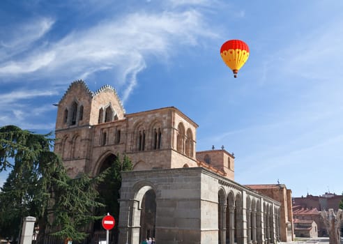 The San Vicente Basilica in Avila, Spain 