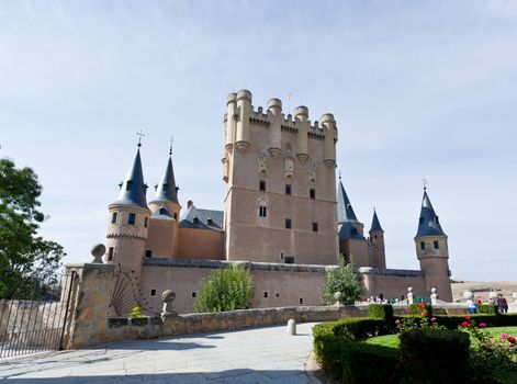 Alcazar fortress of the Segovia city, Spain