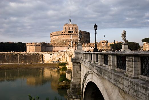 The famous Castel Sant'Angelo in Rome, the tomb of the Emperour Augustus