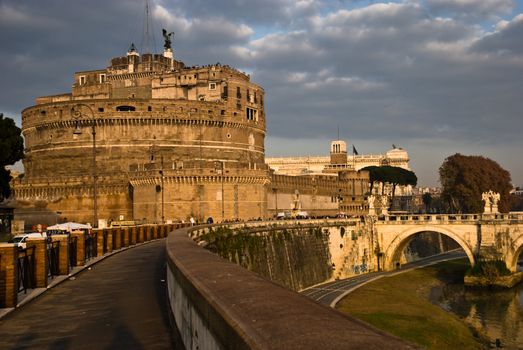 The famous Castel Sant'Angelo in Rome, the tomb of the Emperour Augustus