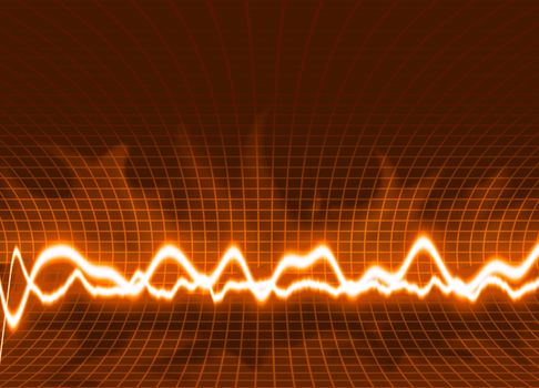 Energy waves - Green background