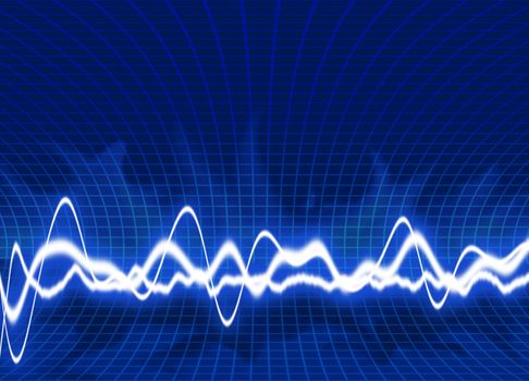 Energy waves - Green background