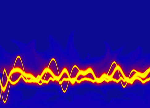 Energy waves - Fire yellow