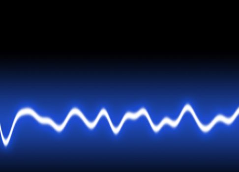Energy single wave - Blue background