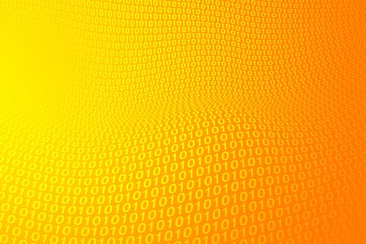 Space Digital Energy Map - Orange