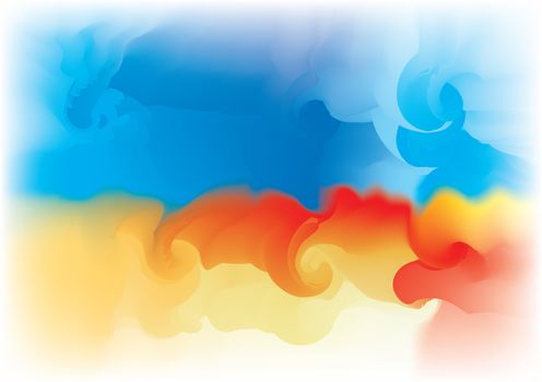 Abstract Fire and Sky