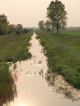 canal sunset