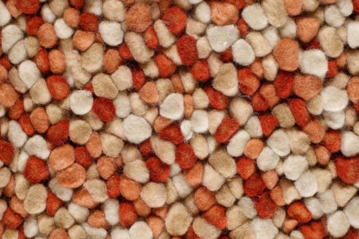 Close up textured background of wool carpet