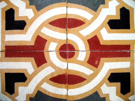 tiles of an ancient floor