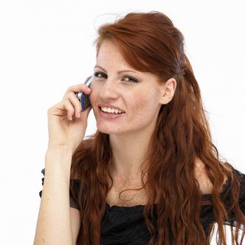 Young woman on mobile phone