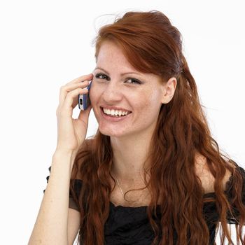 Young woman on mobile phone