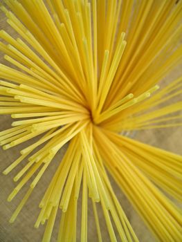 spaghetti pasta ready to be cooked