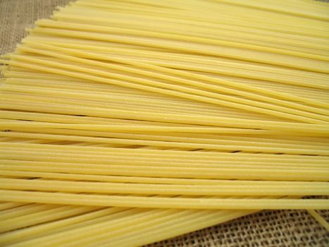 spaghetti pasta ready to be cooked