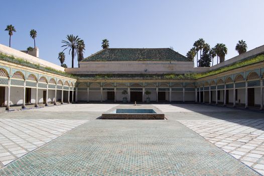 The Patio of the Bahia Palace in Marrakesh