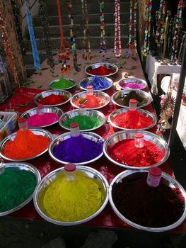 dyes stall