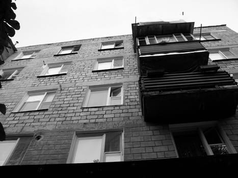 block with balconies