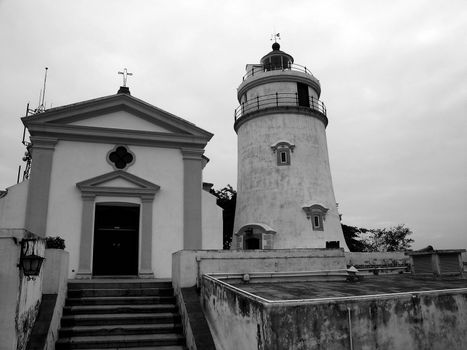 Old lighthouse and the chapel