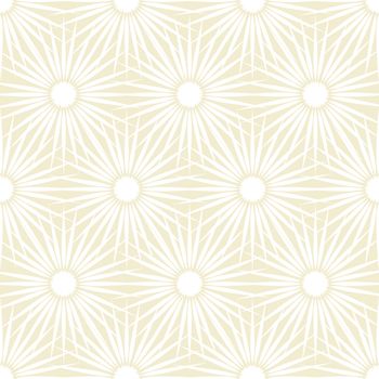 Abstract beige and white floral background with seamless pattern