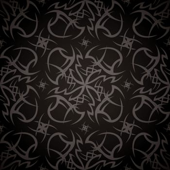 Modern black dark pattern with seamless design background